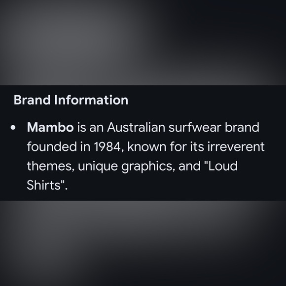 ULTRA RARE Mambo Loud Men’s Shirt - Picture 11 of 15